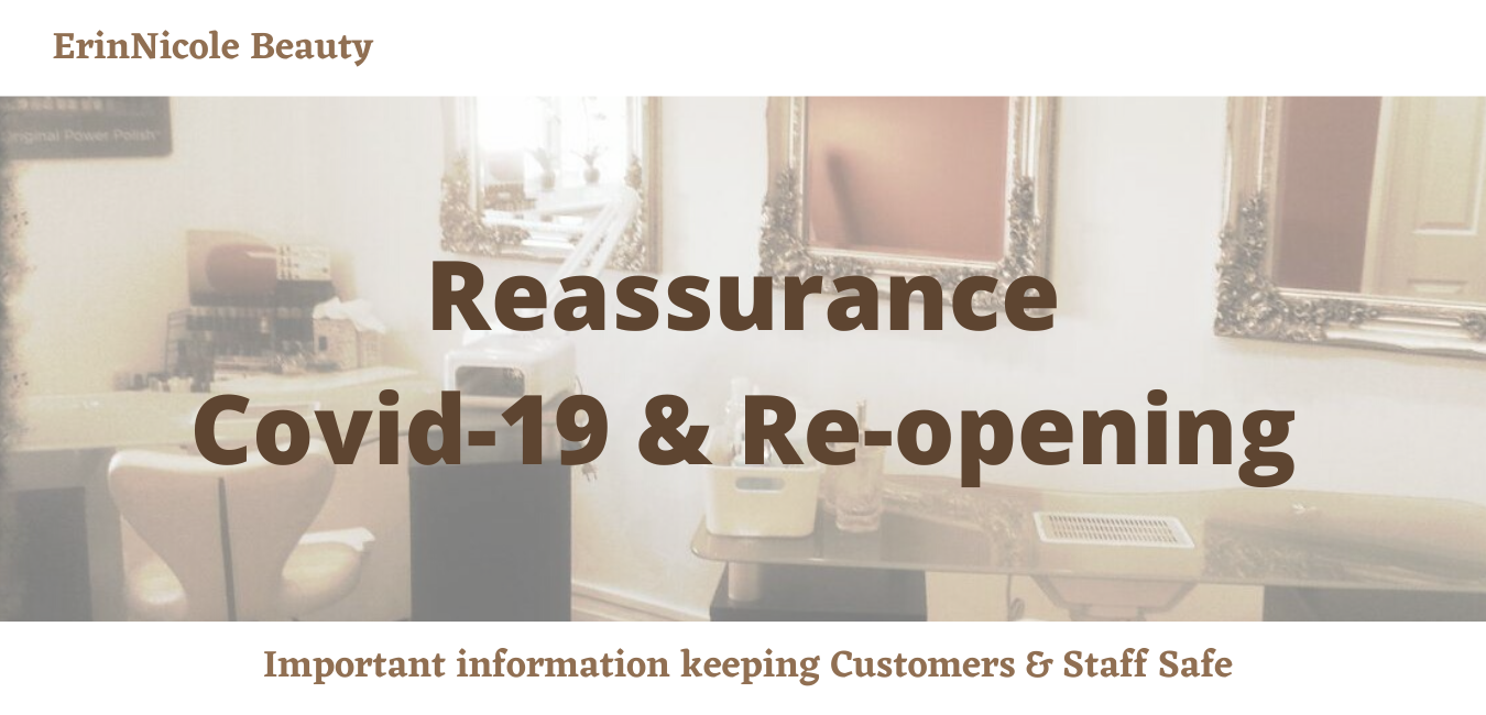 Reassurance Covid-19 & Re-opening